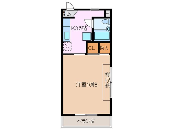 馬道駅 徒歩8分 2階の物件間取画像